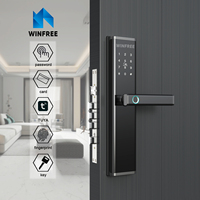 Precio de fábrica WiFi TTLock Cerradura de puerta inteligente Teclado digital Cerradura de puerta electrónica sin llave Cerraduras inteligentes para puerta delantera