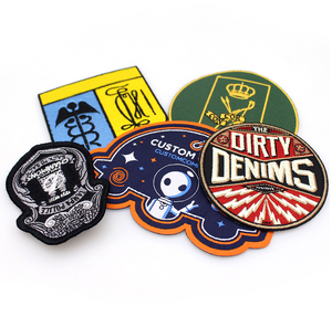 Tùy chỉnh thêu dệt vải tag các bản vá lỗi tùy chỉnh thêu phù hiệu các bản vá lỗi với sắt trên lưng - Product Image 1