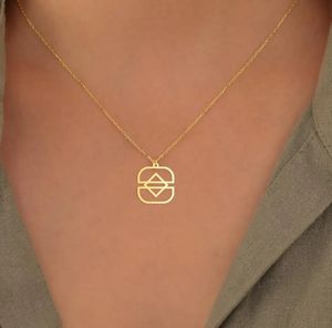 Popolare Ciondolo Simbolo Adinkra Placcato Oro 18k Altamente Lucidato Amuleto <span class=keywords><strong>di</strong></span> Protezione Africano Gioiello della <span class=keywords><strong>Giustizia</strong></span> e dell'Equilibrio - Product Image 3