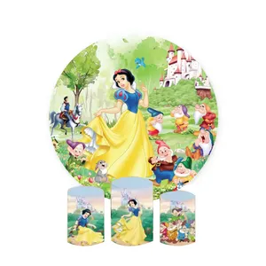 New Design Custom Shape Cartoon Theme Tension Fabric Party Decorations Backdrop Wall