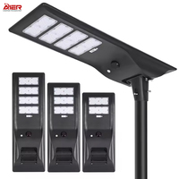 Solution d'éclairage solaire pour projets extérieurs, étanche IP66, garantie 3 ans, 200W-300W 500W, lampadaire solaire LED tout-en-un