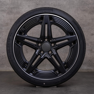 Jantes forgées sur mesure Bku 5x112 pour <span class=keywords><strong>Mercedes</strong></span> Benz <span class=keywords><strong>Classe</strong></span> <span class=keywords><strong>A</strong></span> W176 <span class=keywords><strong>W177</strong></span> A220 A250 A35 A45 18 19 pouces en alliage 6061-T6 (JANTES UNIQUEMENT) - Product Image 1