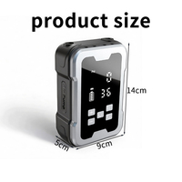 Compresseur d'air sans fil 150 PSI en ABS, gonfleur de pneus numérique haute pression, pompe électrique de voiture mini multifonctionnelle portable d'urgence