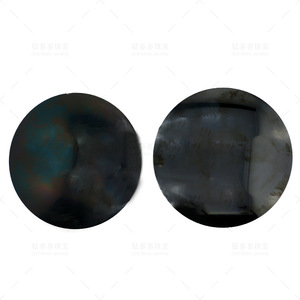 Loose Moissanite Black Round Flat Stone 15cm Diameter For Jewelry Making Synthetic Lab Created Gemstone Material - Product Image 2