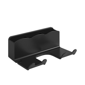 Wall Mounted Hair Dryer Holder <b>Plastic</b> Rectangular Bathroom <b>Shelf</b> With <b>Storage</b> For Blow Dryer And Accessories - Product Image 5