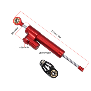 Amortisseur de Direction Universel 255M, Stabilisateur et Contrôle de Sécurité pour Moto Yamaha, Suzuki, Honda, <span class=keywords><strong>Kawasaki</strong></span> - Product Image 3