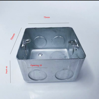 Boîte de jonction intérieure encastrée IP65 en métal sur mesure Surface polie pour boîtier d'instrument électronique (douilles d'interrupteurs)