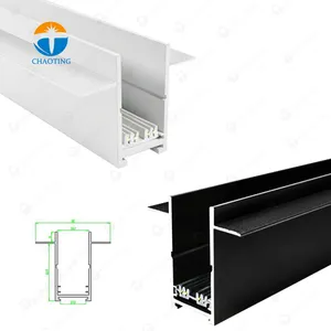 Recessed Hidden Ceiling Aluminum 1M 1.5M 2M 3M 4 Wires Commercial Rails Movable Linear Spot Light Led Magnetic Lighting System