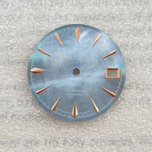 Kit de modification de cadran en nacre pour mouvement NH35, pièces de montre de style cocktail de 28,5 mm avec cadran de montre en nacre non luminescent - Product Image 6