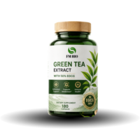 Extrait de thé vert, capsules d'extrait de thé vert testées en laboratoire, 98% EGCG 800mg, antioxydant, sans OGM, sans gluten, OEM ODM, complément alimentaire à base de plantes