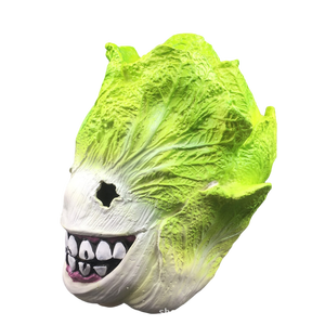 Mascarilla de cabeza de zombi para halloween, máscaras con pelo rojo de la muerte aterrador, payaso malvado, máscaras con sangre, máscara de látex de espalda al espíritu de terror fantasma - Product Image 4