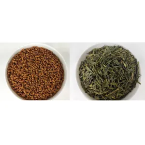100% pure organic genmaicha leaf Japanese wholesale green tea