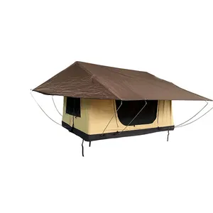 2024 yeni Model 2 kişi açık kamp yumuşak çatı çadırı 4X4 Suv için kompakt katlanır