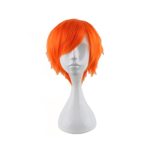 Peluca de cosplay de Zootopia Nick Wilde, pelo sintético corto de textura de piel sintética, color naranja rojizo, resistente al calor, para fiesta y <span class=keywords><strong>carnaval</strong></span> - Product Image 1