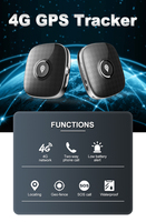 Traceur GPS pour animaux de compagnie (chiens et chats) 4G LTE, mini localisateur avec longue autonomie de batterie, anti-perte, suivi en temps réel avec carte Nano SIM