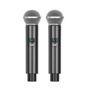 Microfono palmare senza fili diretta di fabbrica microfoni Jack 6.5mm plug and play per YouTube/Facebook dal vivo