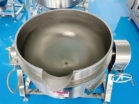 Chaudière à gaz à enveloppe chauffante, machine industrielle pour la cuisson de confitures, de sauces et de pâtes, cuiseur vapeur pour viande de poulet