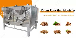 เครื่องคั่วถั่วลิสงอัตโนมัติแบบใช้แก๊สขนาดเล็ก พร้อมถังไฟฟ้าคู่ สำหรับคั่วถั่วลิสง - Product Image 2