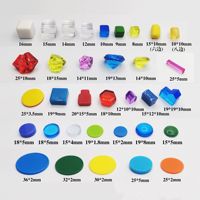 Meerkleurige plastic ijsblokjes DIY sieraden acrylstenen accessoires onregelmatige edelsteen diamant injectiegieten handwerk