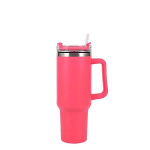 Nuevo Vaso de Viaje Antiderrames de Acero Inoxidable Aislado Trek Simple de 40 oz con Asa y Pajita - Product Image 3