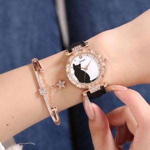 Valentine's Day Gift <b>Set</b> for Women 2Pcs Fashion <b>Watch</b> & Bracelet <b>Set</b> - Product Image 3