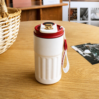 Mug à café portable en acier inoxydable de 450 ml avec affichage intelligent de la température, bouteille d'eau isolée sous vide pour les sports de plein air