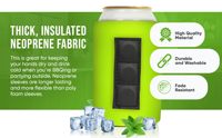 Manchon isotherme magnétique en néoprène de 12 oz pour canette, à sublimation, pour montage sur réfrigérateur, idéal pour bière, barbecue, plage, vente en gros