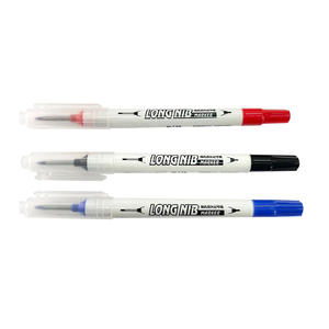 Red Black Blue Ink Custom Dual Tip Deep Drill Hole Long Nib Marker <b>Pen</b> Industrial Woodworking Permanent Marker <b>Pen</b> - Product Image 6