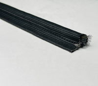 Joint rond renforcé de fil d'acier 10mm Joint de porte de four résistant aux hautes températures Corde élastique en fibre de verre tissée