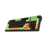 New AK99 Outemu Peach V3 Cherry Mechanical Switch 99-Key Green Wired/Wireless Bluetooth5.0 RGB Backlit Gaming Keyboard 3 Tone