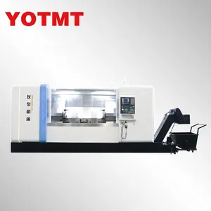 YOTMT ISO9001 High Precision Efficient 2-IN-1 Turning Machine Double Ended Spindle Slant Bed CNC Lathe