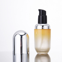 Flacon en forme de capsule personnalisable de 30 ml pour lotion, crème, sérum, emballage cosmétique