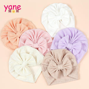 Neue Kinder Bogen Hut Neugeborene Blume <span class=keywords><strong>Baby</strong></span> einfarbig glänzend Hut 8 Farben elastisch und weich Stirnband - Product Image 2