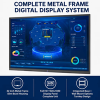 Pantalla LED de Señalización Digital de 32 Pulgadas Full HD con Marco Metálico para Uso en Interiores en Centros Comerciales, Exposiciones y Centros Gubernamentales OEM