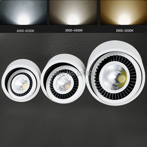 Plafonnier LED COB 5W 7W 12W 15W, orientable à 360 <span class=keywords><strong>degrés</strong></span>, AC85-265V, montage en surface, éclairage intérieur - Product Image 5