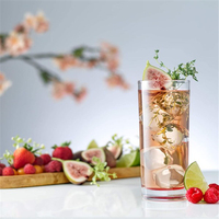 AIHPO9 Lot de 6 verres hauts Highball 11 oz en cristal sans plomb, pour cocktails, eau, Mojito et autres boissons