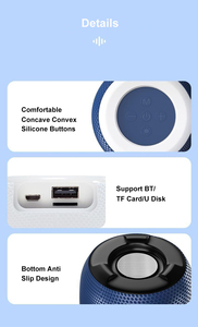 Nhà Máy Giá Không Dây Stereo Vải Ngoài Trời Đảng Không Dây Đầy Đủ Loa Loa Màu Xanh Răng Loa Với RGB Đèn - Product Image 5