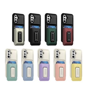 Cüzdan Tarzı Kart Yuvalı Arka Kapak Tutucu Darbeye Dayanıklı Standlı TPU+PC Hava Yastıklı Kılıf A36 A56 A26 A16 A06 için - Product Image 2