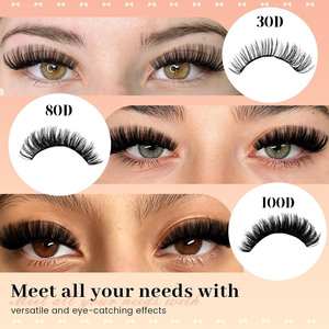 Kit d'extensions de cils en grappe dense à 30 rangées, longueurs mixtes 9-16mm, cils individuels segmentés, fournitures DIY pour cils, pour la vente en gros - Product Image 4