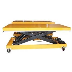 CE Certificate Customized Automatic Scissor Lift Table with wheels