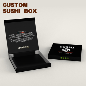 Takeaway Food Packaging Sushi Box Folding Box Sushi Food Container Wholesale Custom Luxury China Product Packing Cardboard Paper
