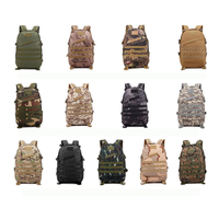 Sac à dos tactique 3D de grande capacité pour hommes/femmes sac à dos en polyester léger et imperméable pour sports de plein air randonnée fermeture éclair