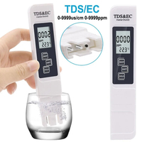 Testeur d'eau numérique TDS portable blanc TDS-01 haute précision 0.1-9999 plage de conductivité eau du robinet purifiée domestique