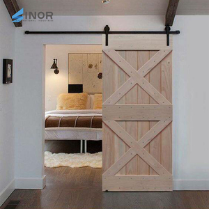 Puerta de Granero de Madera Sólida, Diseño Interior Contemporáneo, Estructura de Marco Resistente, Excelente Estabilidad, Hermosa Puerta para Armario o Despensa - Product Image 3