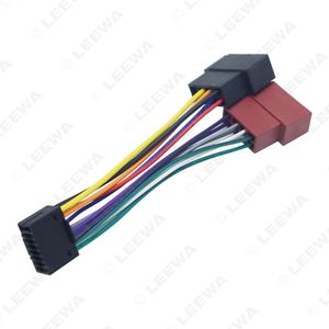 <span class=keywords><strong>Adaptateur</strong></span> de faisceau de câblage ISO 16 broches PI100 pour radio stéréo de voiture pour <span class=keywords><strong>Kenwood</strong></span> 2003-on Audio 2-Head Speaker Wire Connector Cable - Product Image 3