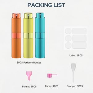 Atomiseur de parfum professionnel rotatif en aluminium 5ml/8ml/10ml/15ml/20ml/25ml/30ml, pompe pulvérisatrice anti-fuite pour usage promotionnel - Product Image 5