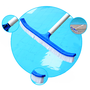 Cepillo Profesional para <span class=keywords><strong>Piscina</strong></span> de 18 Pulgadas, Color Azul, Resistente, Curvo, para Limpiar Algas en Esquinas y Escalones de Piscinas, Directo de Fábrica - Product Image 5