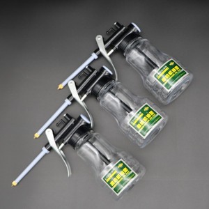 Naichi Transparent High Pressure Oil Gun 250 350ml Plastic Hose Copper Tip Manual Oiler For Engine Lubrication - Product Image 1