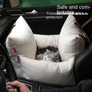 Car Pet <b>Bed</b> Linen Rectangle Solid Comfortable Fashion Durable Portable Pet House Stain Resistant All Season Use for <b>Small</b> <b>Dogs</b> - Product Image 4