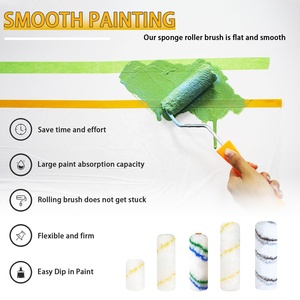 Rodillos <span class=keywords><strong>de</strong></span> pintura <span class=keywords><strong>de</strong></span> varios tamaños (mini y grandes) con mangos ergonómicos <span class=keywords><strong>para</strong></span> pintar casas y acabados <span class=keywords><strong>de</strong></span> paneles <span class=keywords><strong>de</strong></span> yeso – Tipos <span class=keywords><strong>de</strong></span> rodillos populares - Product Image 3